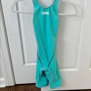 Arena Turquoise One-Piece Swimsuit Tech Suit for competitive swimming